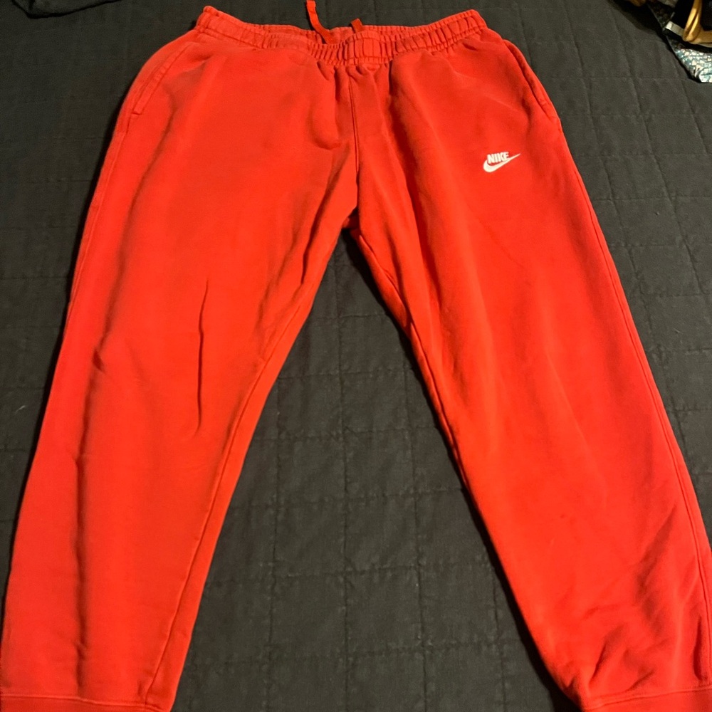 Nike Mens Red Sweatpants